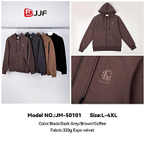 Кофта Спорт Jjf 50101 d.grey - делук