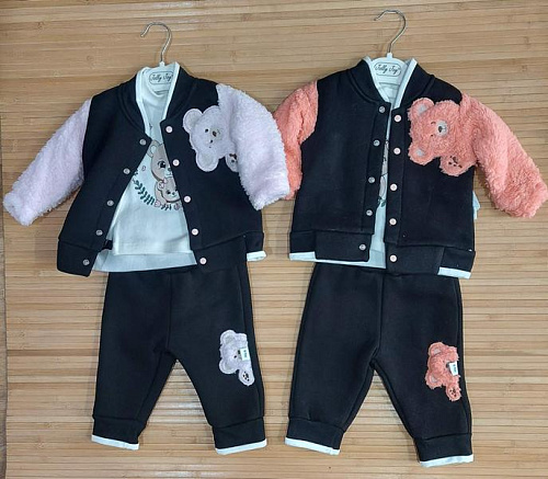 Костюм Спорт Major 5007 black-peach - делук