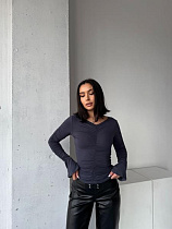 Свитер Arina 1708 d.grey - делук