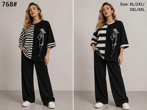 Костюм Kaffir Lily 768 black-white - делук