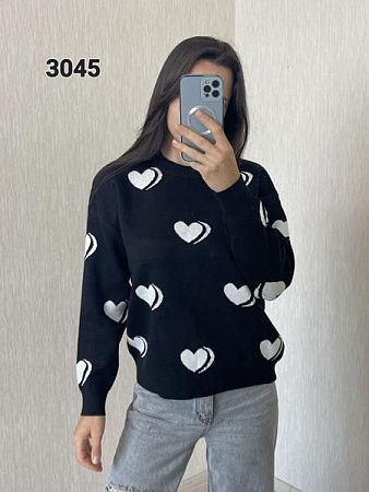 Свитер Fsn 3045 black - делук