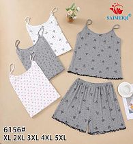 Пижама Saimeiqi 6156 grey бантик - делук
