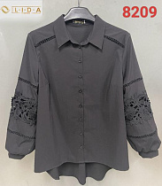 Рубашка Lida 8209 d.grey - делук