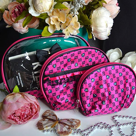 Косметичка Luna-Bag 1111 fuchsia-black - делук