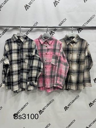 Рубашка Met&March SS3100 black-beige - делук