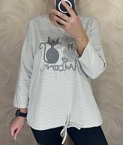 Свитер Levisha 27057 l.grey - делук