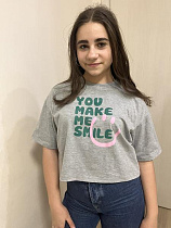 Футболка Moda School M484 grey - делук