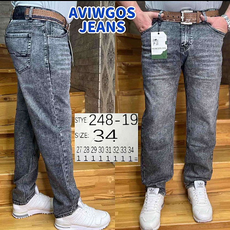 Джинсы God Baron 248-19 grey - делук