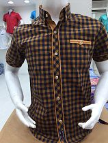 Рубашка Nik 2114 brown - делук