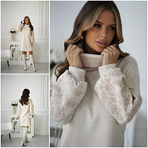Платье Alisa Brand 7560 beige - делук