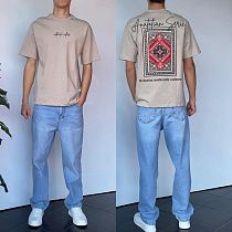 Футболка Three Black 2200 beige - делук