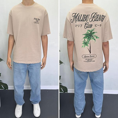 Футболка I8Denim 90561 beige - делук