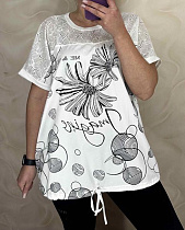 Футболка Levisha 26011 white - делук