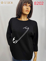 Свитер Lida 8202 black - делук