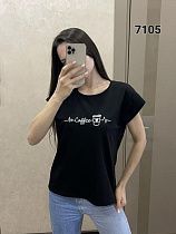Футболка Fsn 7105 black - делук