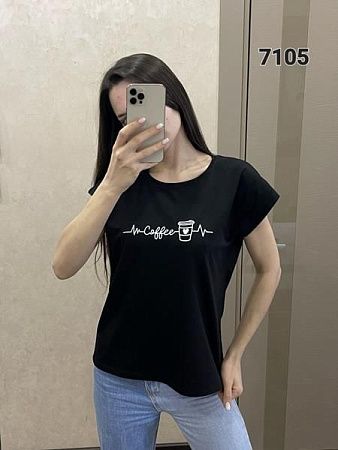 Футболка Fsn 7105 black - делук