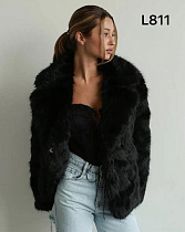 Шуба Modnulya L811 black - делук
