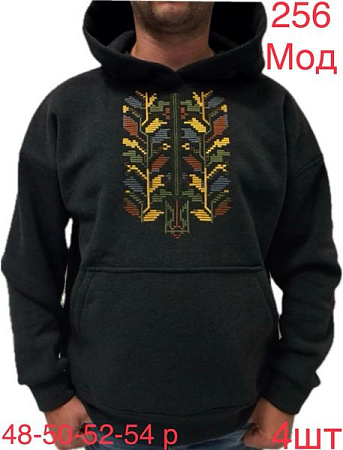 Худи Надийка ND306-256 black - делук