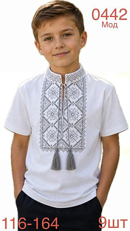 Вышиванка Надийка ND1543-0442 white - делук