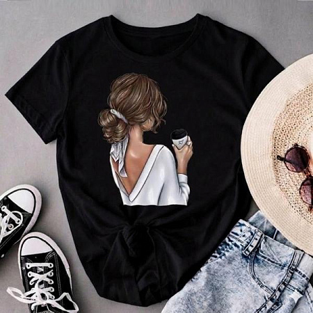 Футболка Iraopt IR171 black - делук