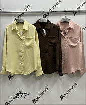 Рубашка Met&March 3771 brown - делук