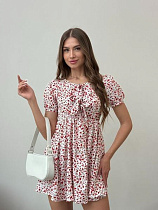Платье Arina 1601 white-red - делук