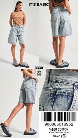Шорты Jeans Style 3338-4 blue - делук