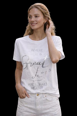 Футболка Levisha 25033 white - делук