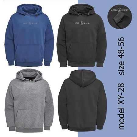 Худи Tran XY28 grey - делук