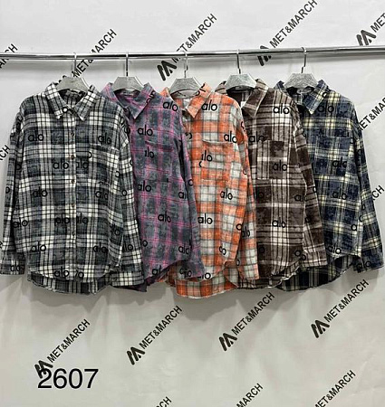 Рубашка Met&March 2607 navy - делук