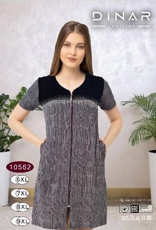 Халат Romeo Life 10562 black - делук