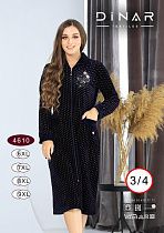 Халат Sss Annet DO-D4610 navy - делук