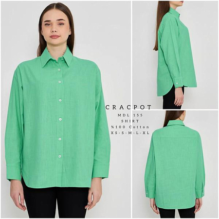 Рубашка Maxim Jeans 155 green - делук