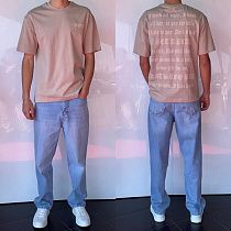 Футболка Three Black 2241 beige - делук