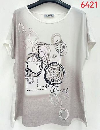 Футболка Lida 6421 grey - делук