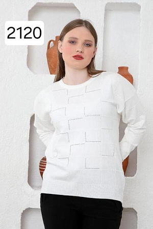Свитер Julia 2120 white - делук
