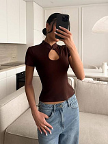 Футболка Akulova 1151 brown - делук