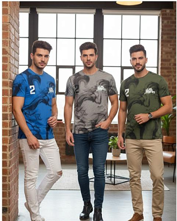 Футболка Style M.Clothes SM102 grey - делук