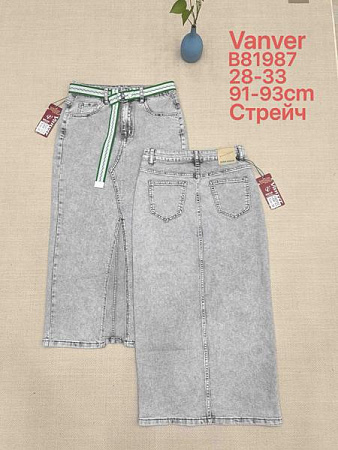 Юбка Vanver B81987 l.grey - делук
