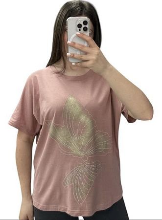 Футболка Elena&Vika 25053 beige - делук