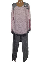 Пижама Akvarel A214 pink - делук