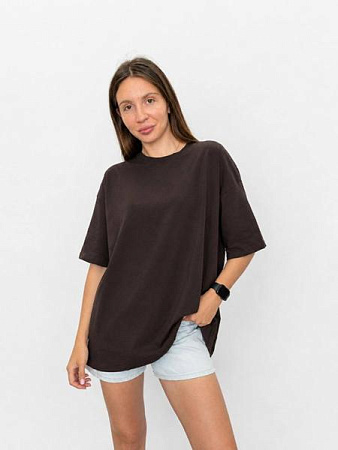 Футболка Fsn 7044 brown - делук