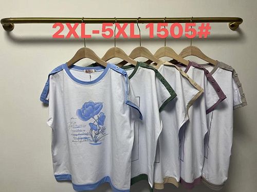 Футболка Desselil 1505 white-green - делук