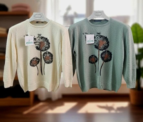 Свитер Julia JL954 green - делук