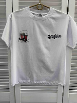 Футболка Delfinka 9001 white - делук