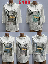 Свитер Gertie 6488 white-d.khaki - делук