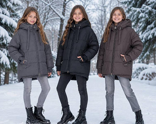 Куртка Delfinka 2666 black - делук