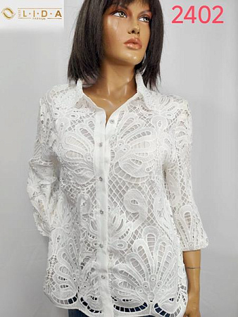 Рубашка Lida 2402 white - делук
