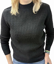 Свитер Elena&Vika 24083 black - делук