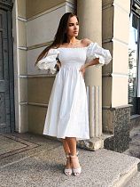 Платье 1581 white - делук